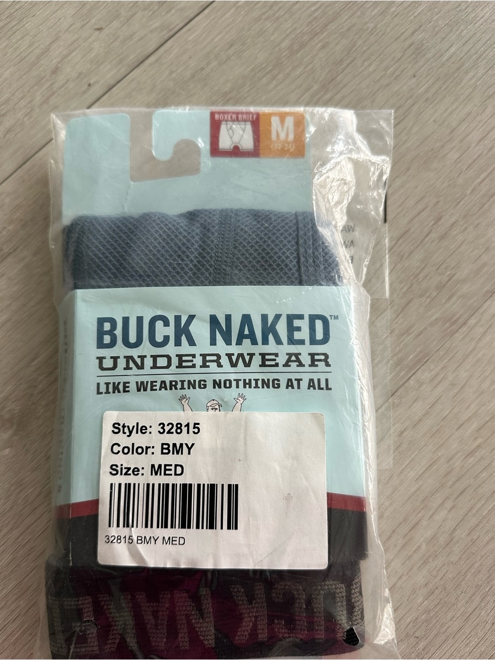 Duluth Trading Buck Naked Bull Pen Boxer Briefs Blue Mercury Medium NEW IN PKG